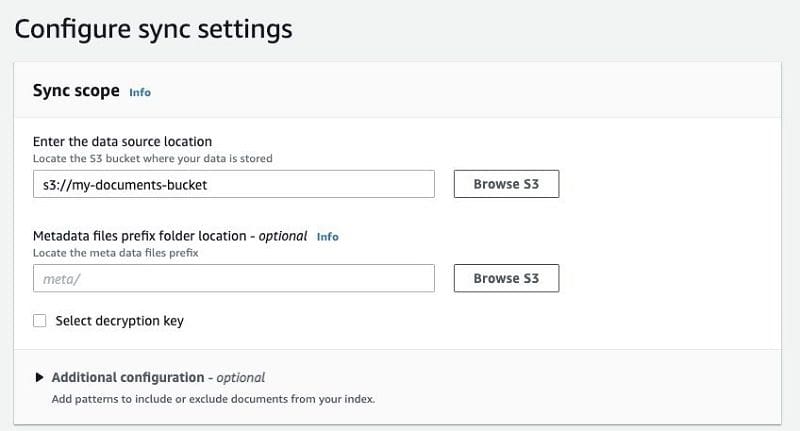 For Enter the data source location, enter the location of your S3 bucket.