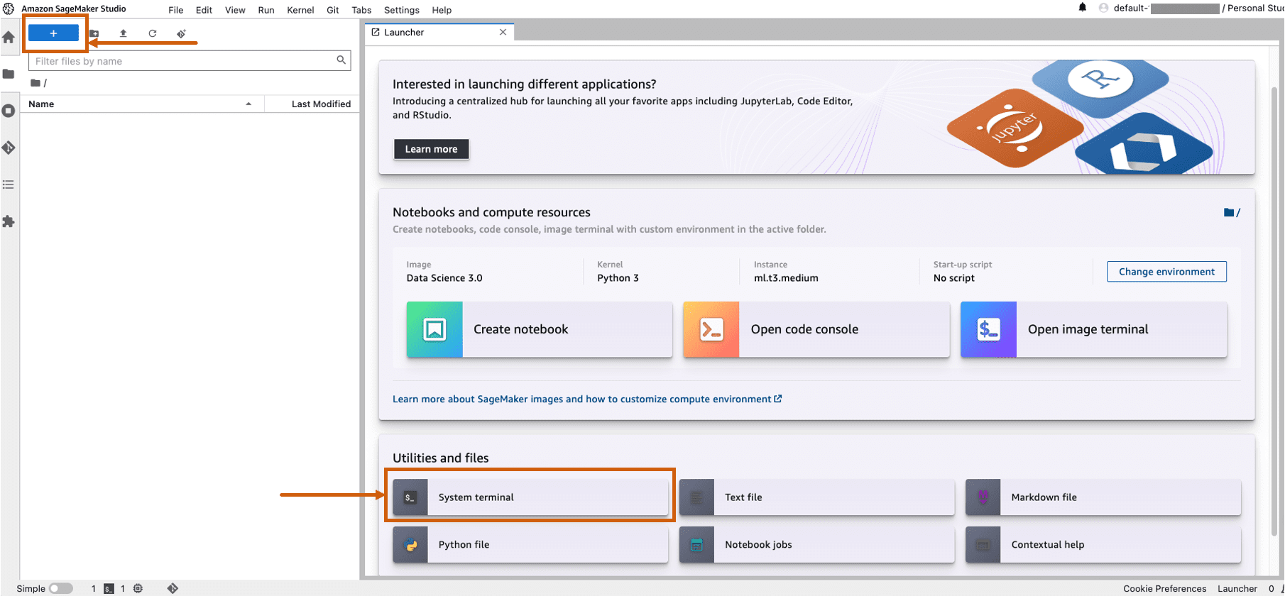 Setup system terminal