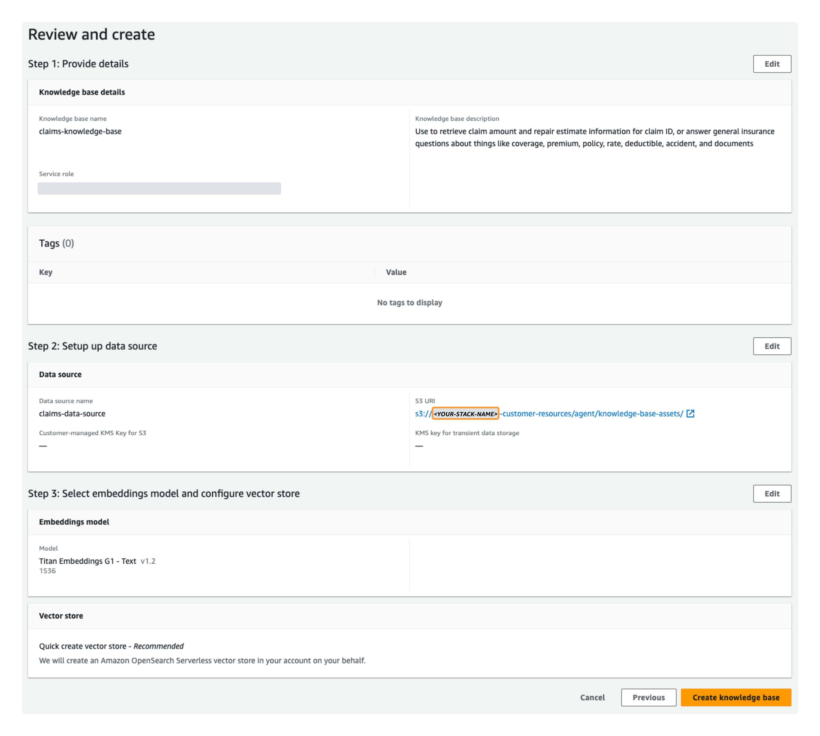 Knowledge Base Configuration Overview