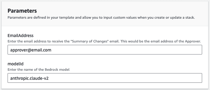 Model ID Parameter