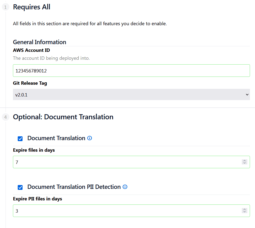 Installtion Options Form