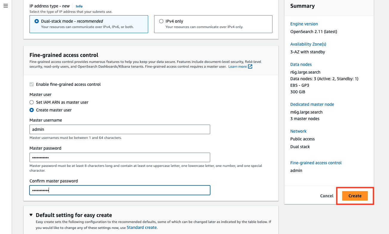 Configure OpenSearch Cluster