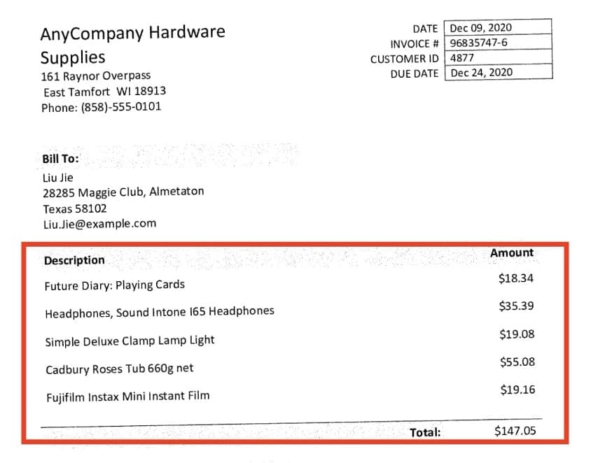 Invoice