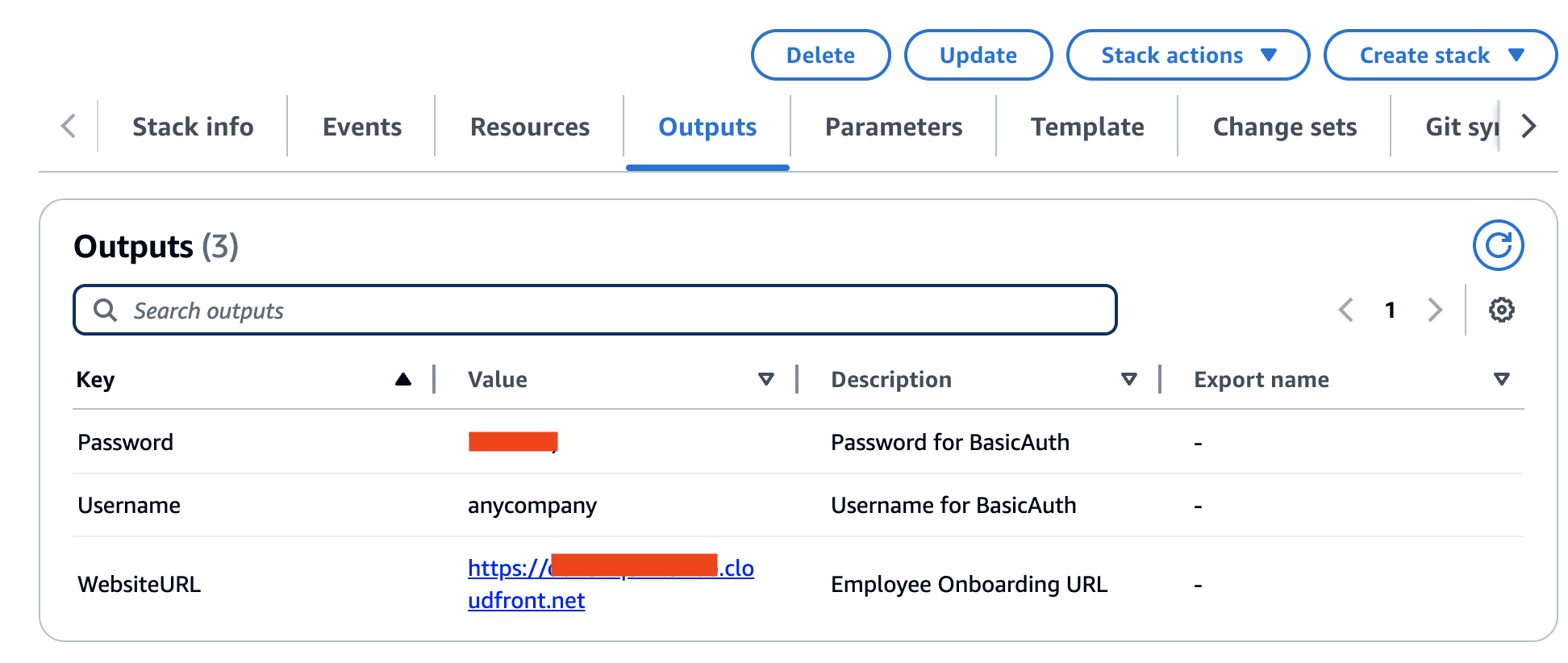 Website settings