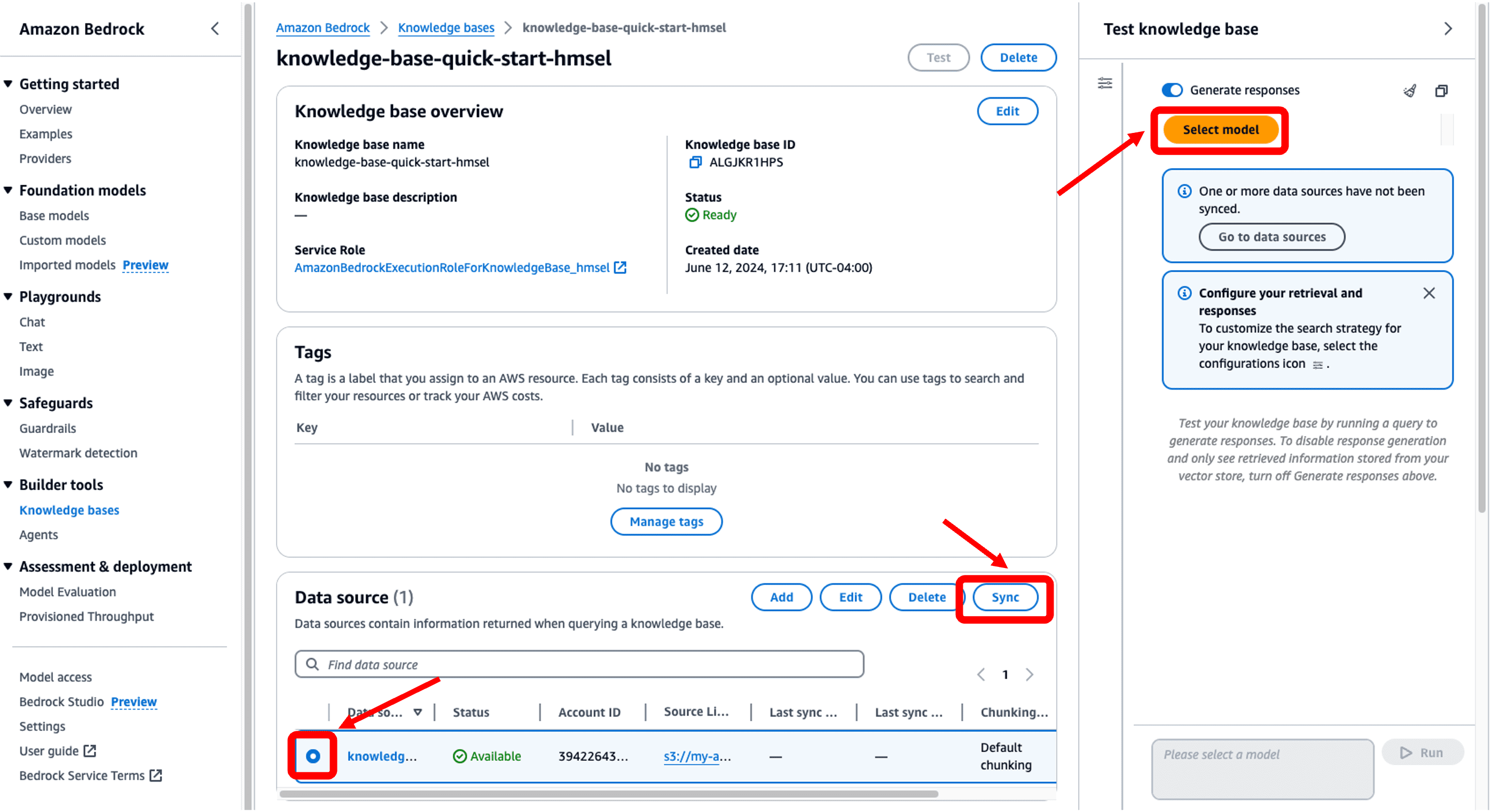 Amazon Bedrock data source