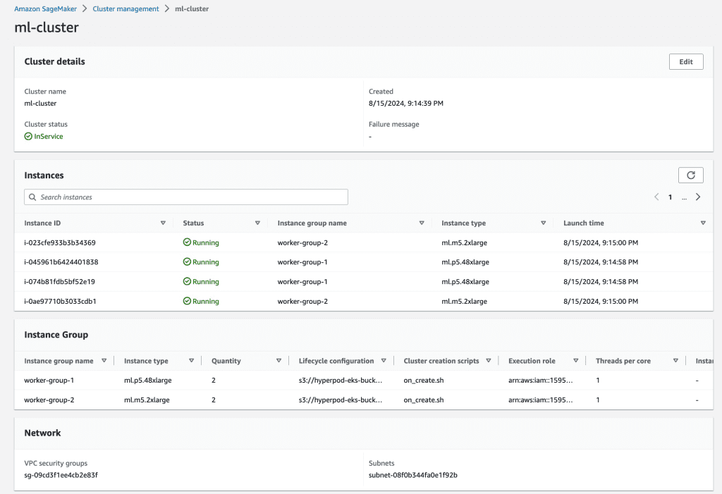 SageMaker Console