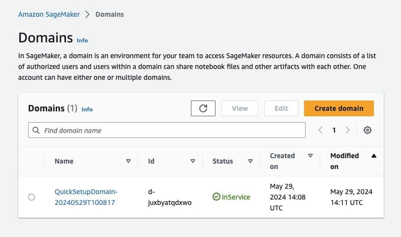 SageMaker Domains