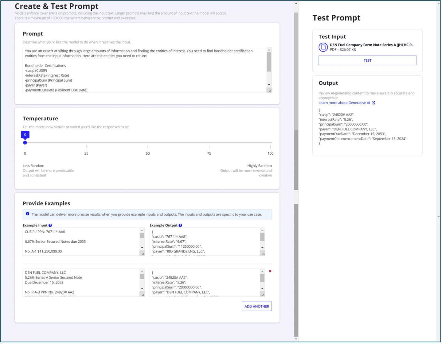 Create Gen AI Prompt