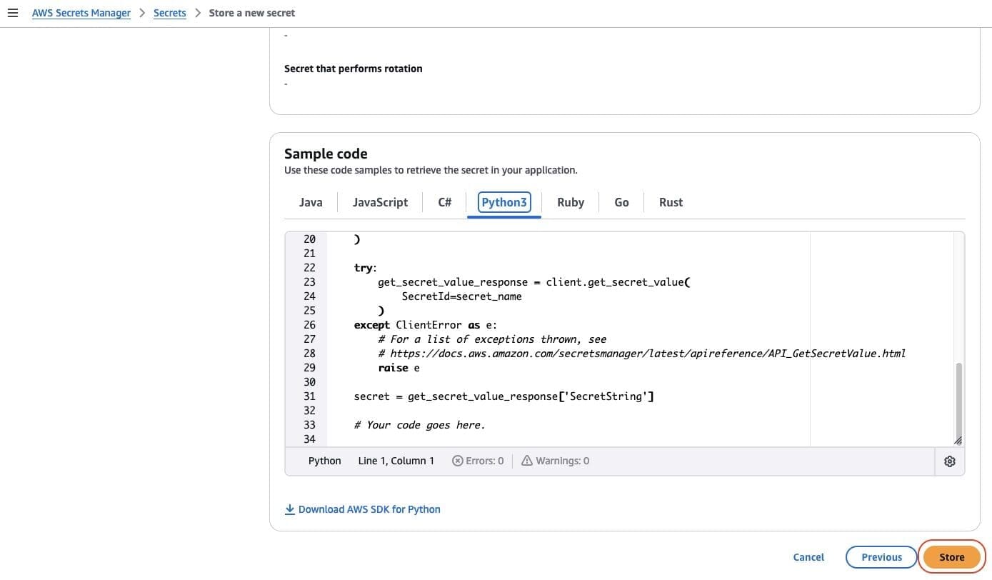 AWS Secrets Manager - Create Secret4