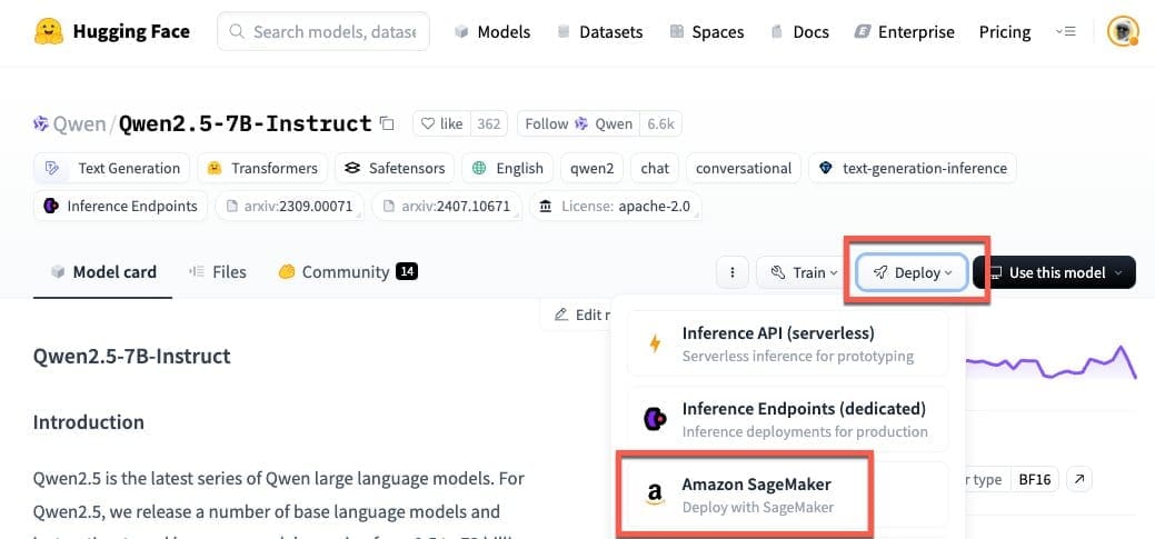 How to deploy the model on Amazon SageMaker