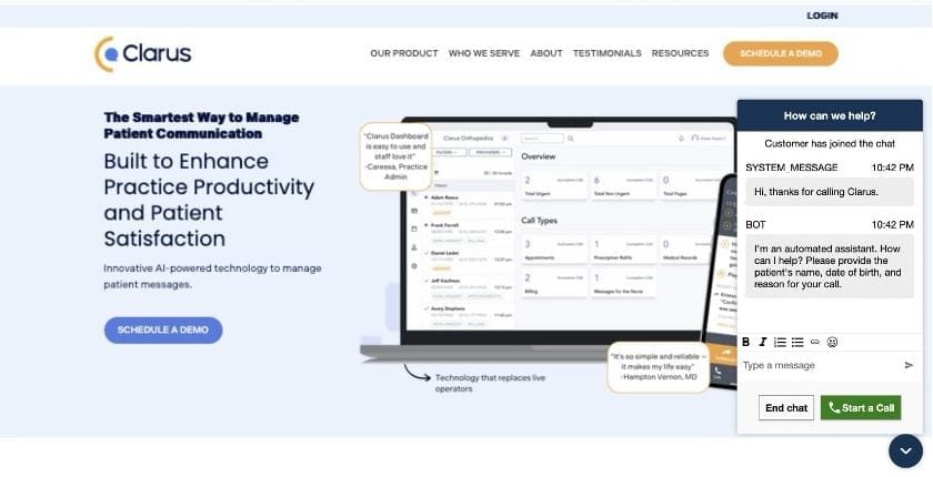 A web interface using Amazon CloudFront and Amazon S3 Static Website Hosting that demonstrates the system's multichannel capabilities