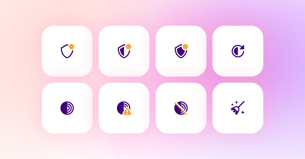 Tor Browser 11's redesigned icons