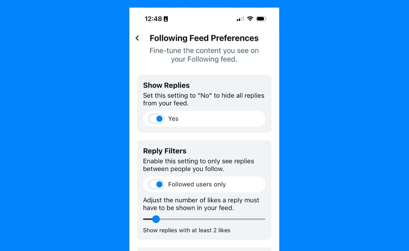 screenshot of bluesky app on the 